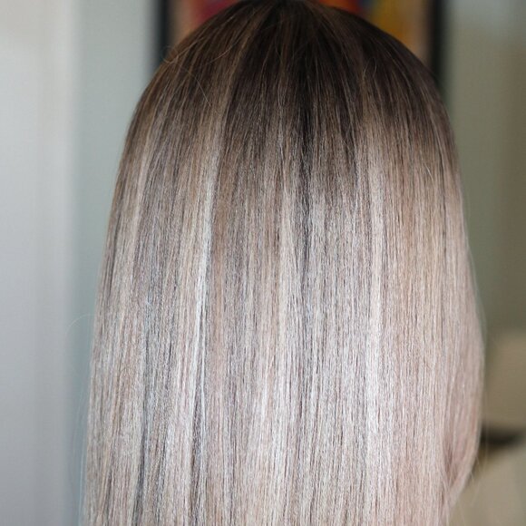 Gorgeous Ombre Silk Human Hair Topper | MadisonWigsCollection - Picture 6 of 11